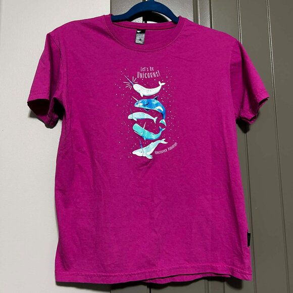 Ethica Attraction Vancouver Aquarium “Let’s Be Unicorns” T-Shirt | Kids Size 12 - Picture 4 of 5